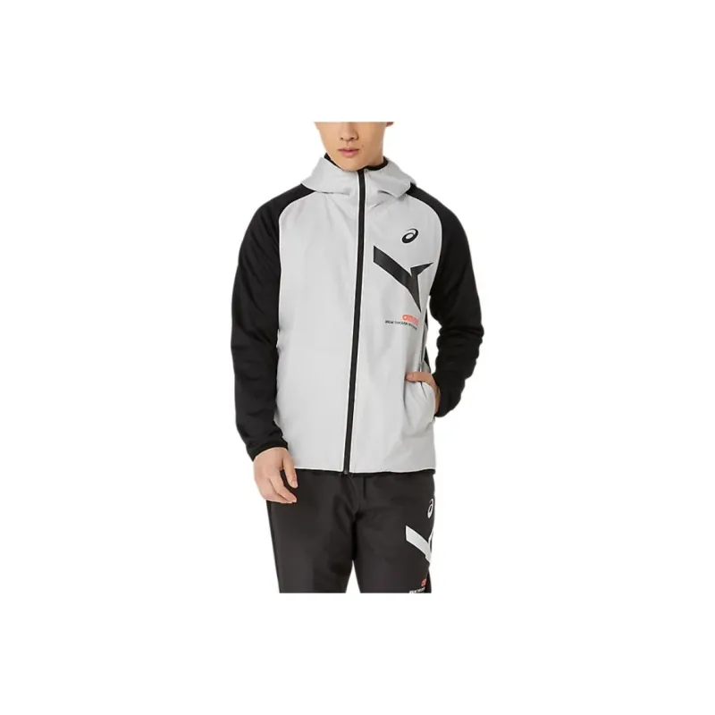 Asics AIM TRG Hybrid Jackets & Coats Men's High Performance Black X Concrete Color-0