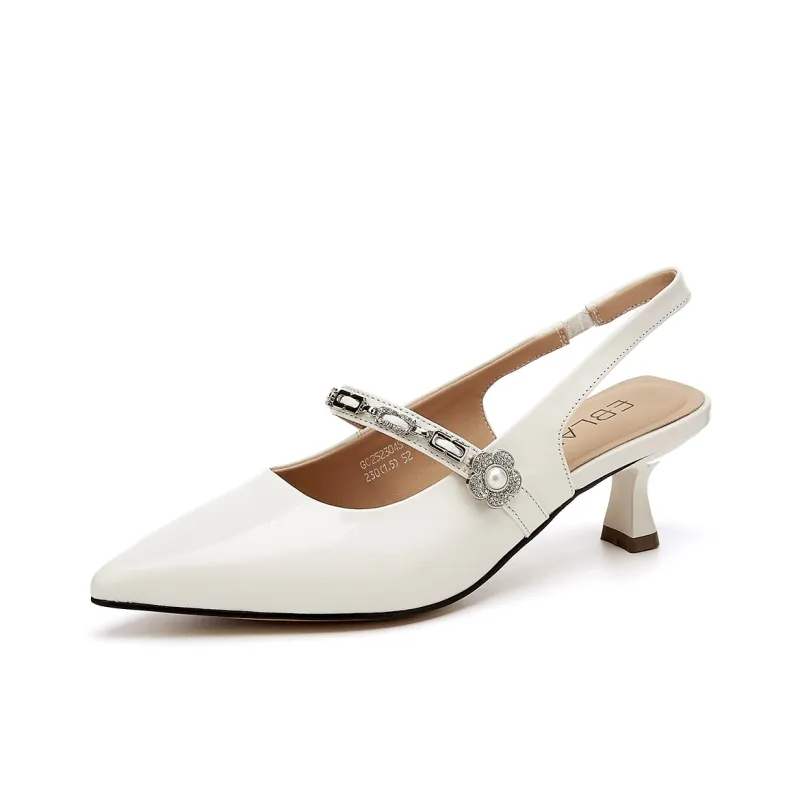 EBLAN High Heels Women's Ecru-1