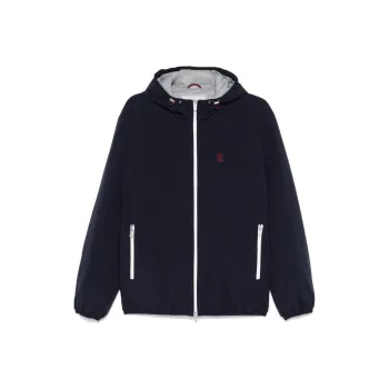 Brunello Cucinelli Logo Embroidered Padded Jacket