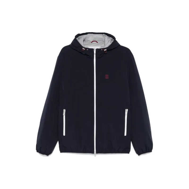 Brunello Cucinelli Logo Embroidered Padded Jacket-0