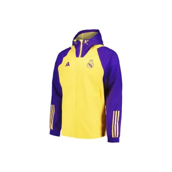 Adidas Real Madrid Jackets Coats Unisex Purple Yellow