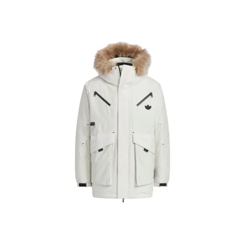 Adidas Originals Clover Series Outfit Down Jacket Men's Bauxite Brown