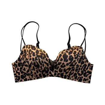 Flowers In Water Bra Women's Leopard Print