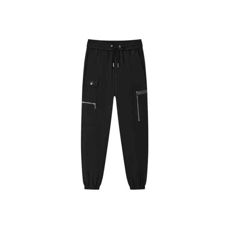 JOHN RICHMOND FW24 Knitted Sports Pants Men's Black-0