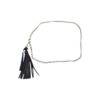 GUCCI Leather, Metal Waist Chains Women's Black 