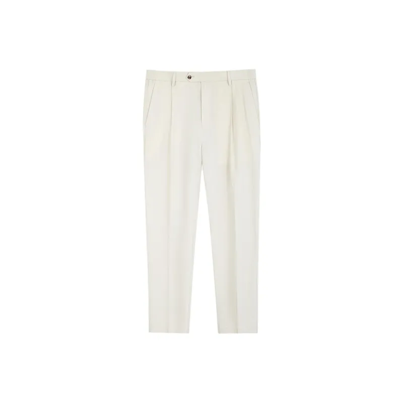 BY CREATIONS Casual Pants Men's Beige-0