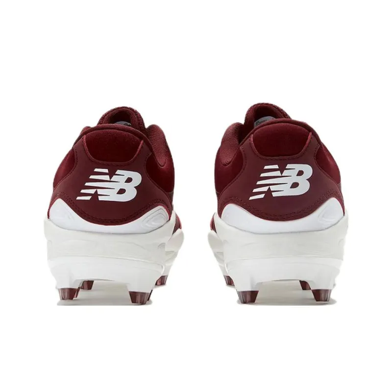 New Balance Low Top Upper Height Slip Resistant And Abrasion Resistant Functionality Baseball Shoes Men's Burgundy Red-4