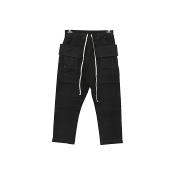 RICK OWENS/RO Cargo Pants Men's Black