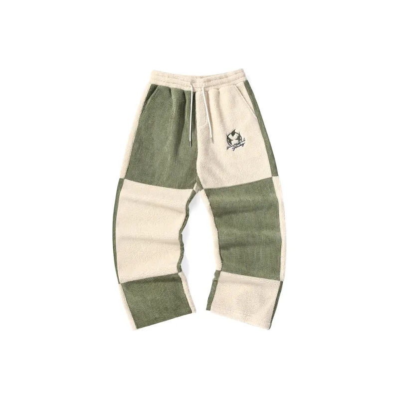 GENANX Casual Pants Unisex Apricot Green-0