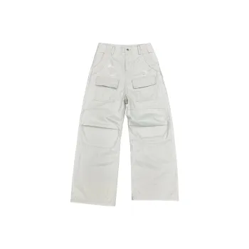 Haonanhuang Cargo Pants Unisex White