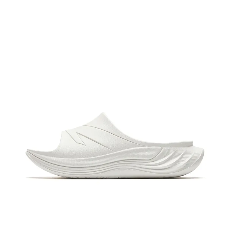 Anta Cushioning Slip Resistant Slide Slippers Men's Ivory White-0