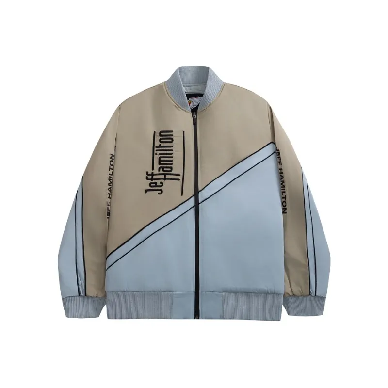 JEFF HAMILTON Baseball Jacket Unisex Khaki-0