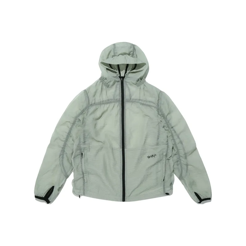 Guuka Trench Coat Unisex Light Green-0