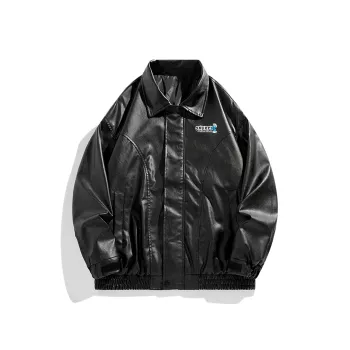 The Smurfs Leather Jacket Unisex Black