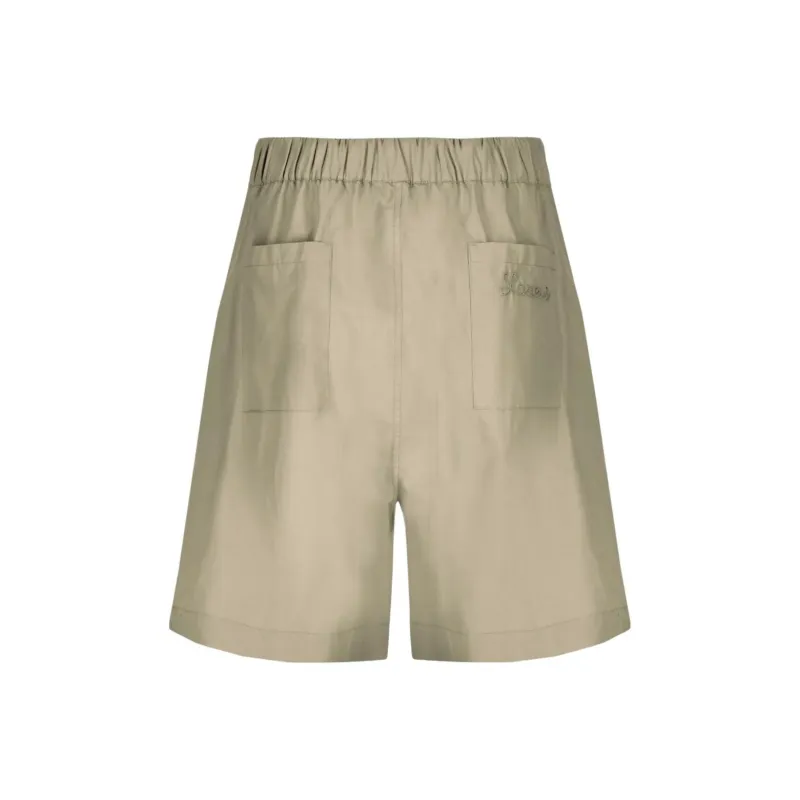 LANEUS Cotton Wide leg Bermuda Shorts-1