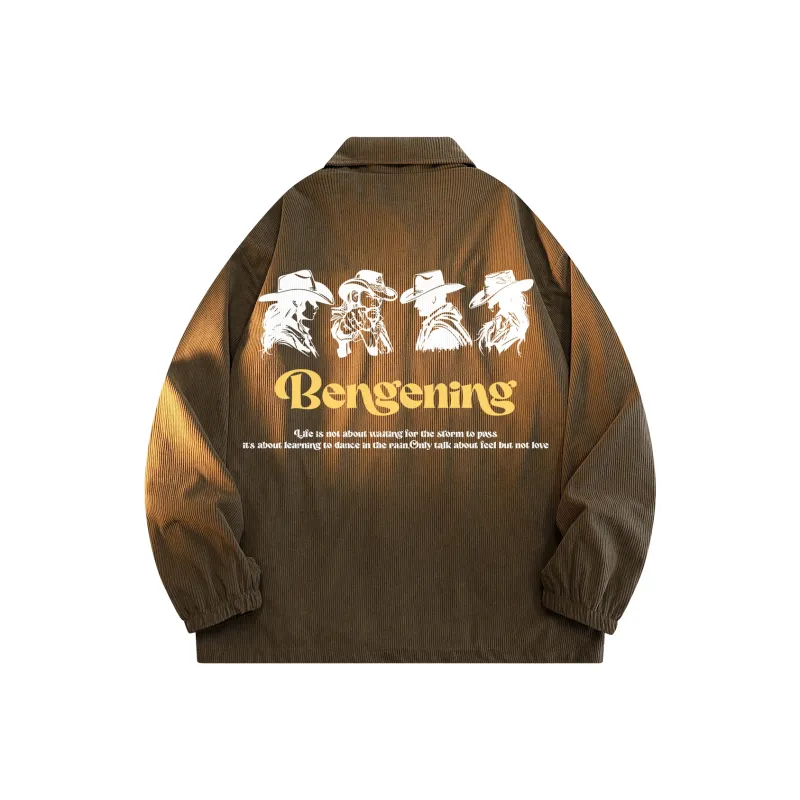 BENGEN Jackets Coats Unisex Black-4