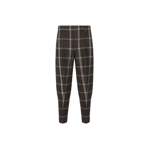 Homme Plissé Issey Miyake Casual Pants Men's Black