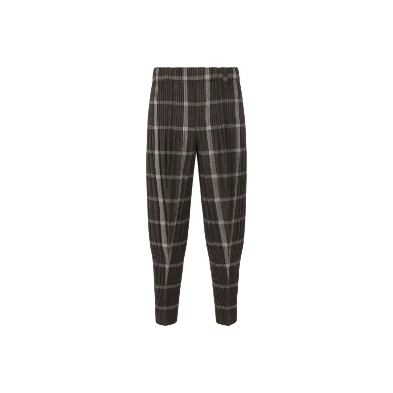 Homme Plissé Issey Miyake Casual Pants Men's Black-0