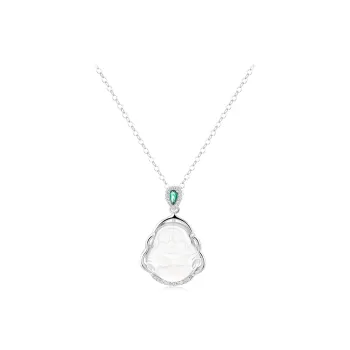 Jingleo Chalcedony Jade Necklaces Women's