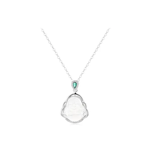 Jingleo Chalcedony Jade Necklaces Women's