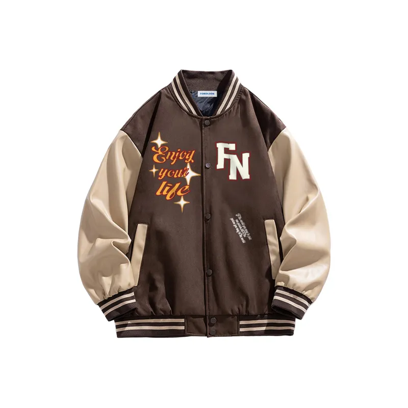 FONDLOOK Baseball Jacket Unisex-4