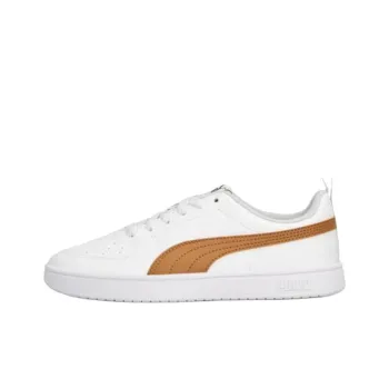 PUMA Rickie Cushioning, Wear Resistant Low Top Skateboard Shoes Women's White Brown