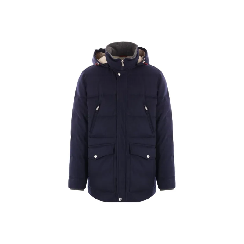 Brunello Cucinelli Long Sleeved Hooded Jacket-0