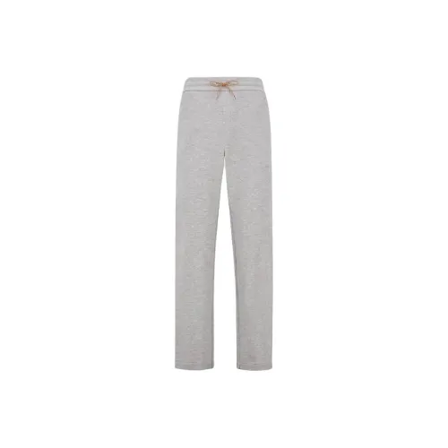 Moncler Logo Patch Trackpants Casual Pants Men's Gray
