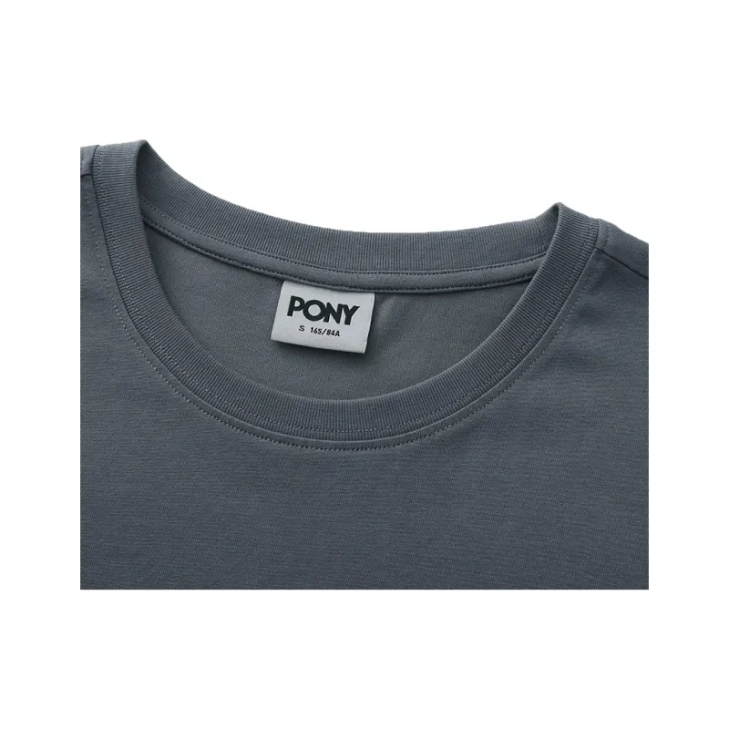 Pony T Shirts Unisex Dark Gray-5