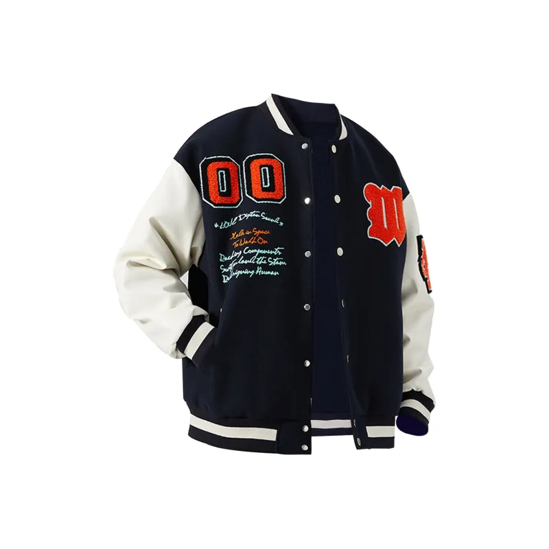 RAP PANDA Baseball Jacket Unisex Black-8