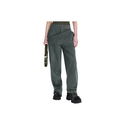DION LEE SS24 BELTED SHELL PANT Casual Pants Unisex WASHED MERCURY/Water Silver