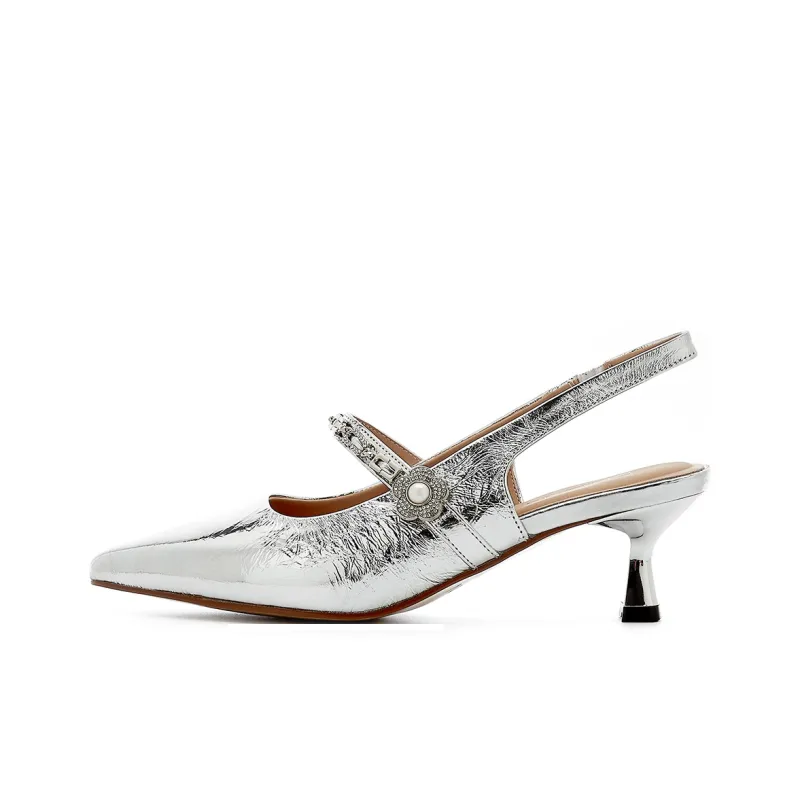 EBLAN High Heels Women's Ecru-7