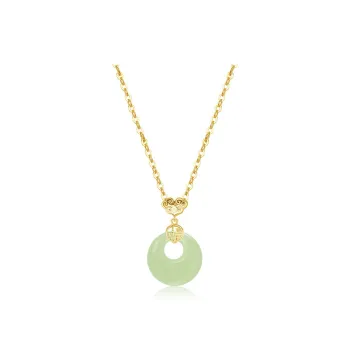 BHI Colored Glaze Jade Necklaces Women's