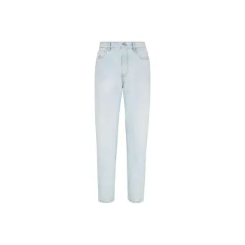 Brunello Cucinelli Logo Patch Mid Rise Jeans