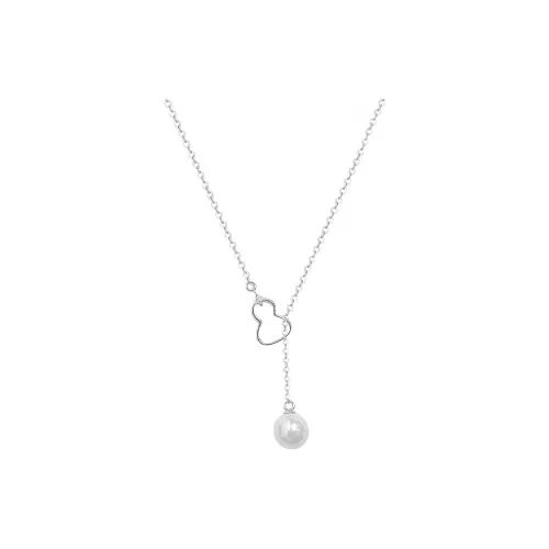 Heart Grass S925 Silver Necklaces Women's