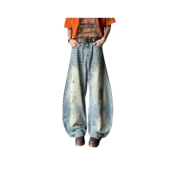 NVRFRGT Jeans Unisex Blue