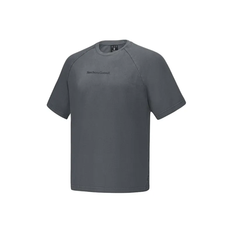 Skechers Sportlife SS25 T Shirt Unisex Washed Black 05RG-0