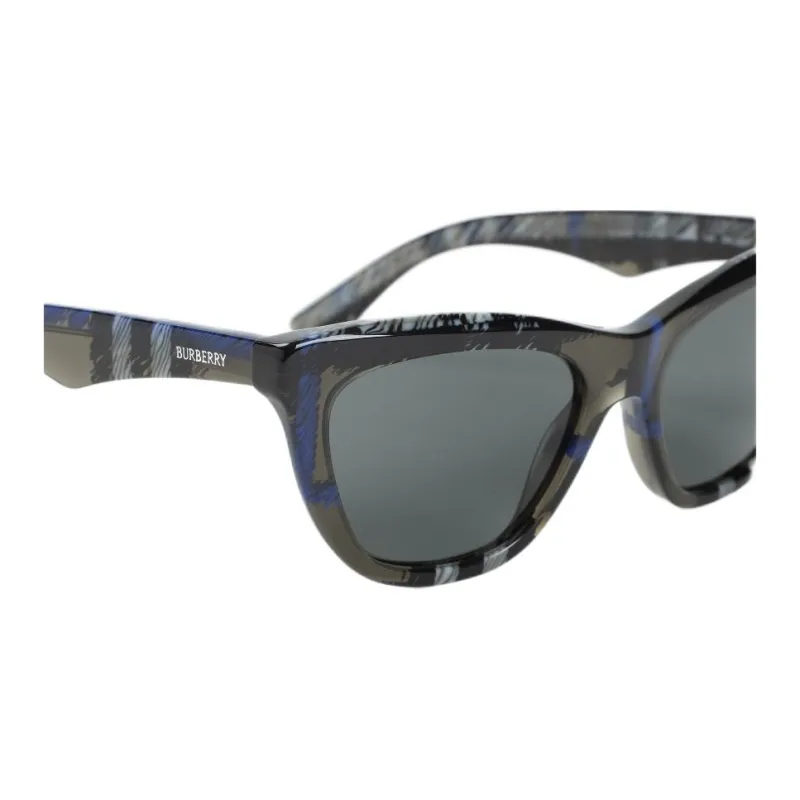 Burberry Acetate Cat Eye Sunglasses Men's Black-2