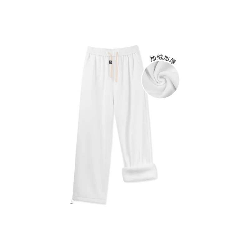 POINTLIMIT Straight Thickened And Fleece Lined Casual Pants Unisex-6