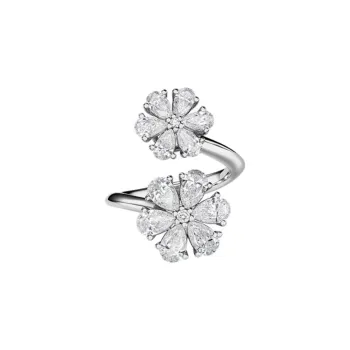 CHOPARD 18K White Gold Rings Unisex Silver