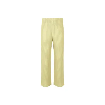 Homme Plissé Issey Miyake SS23 Casual Pants Men's Yellow