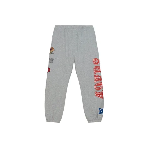 Mitchell Ness Casual Pants Men Gray
