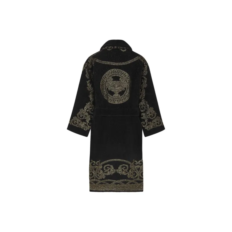 FANSIZHE Bathrobes Unisex Black-1
