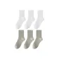 White 3 Pack+Light Gray 3 Pack
