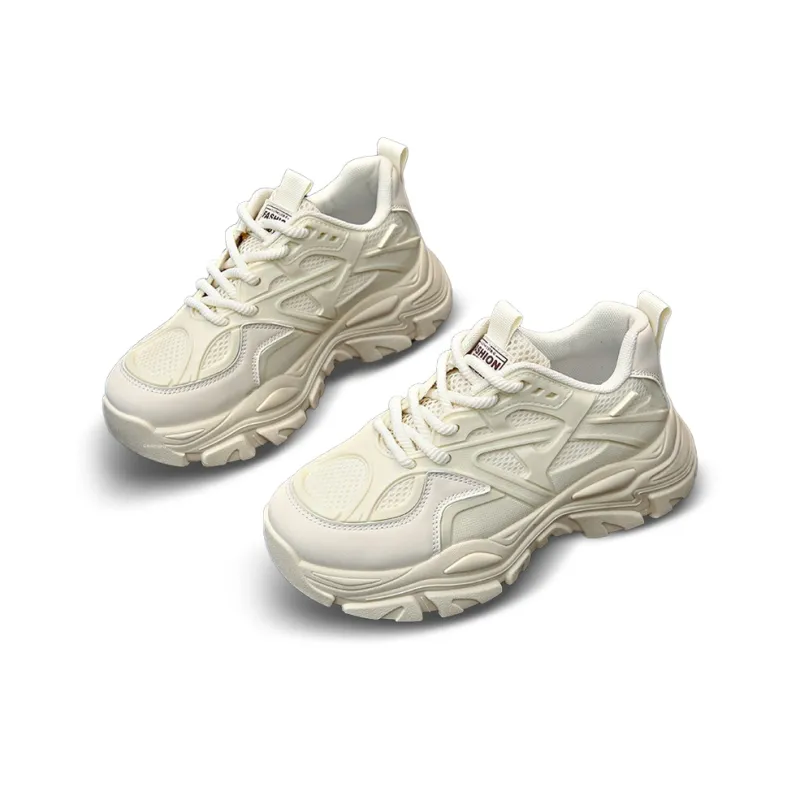 Gai Renpu Abrasion Resistant Breathable Height Increasing Low Top Chunky Sneakers Unisex-12