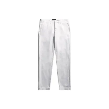 FAY Capri Trousers With Turn up Hem Casual Pants Men's White