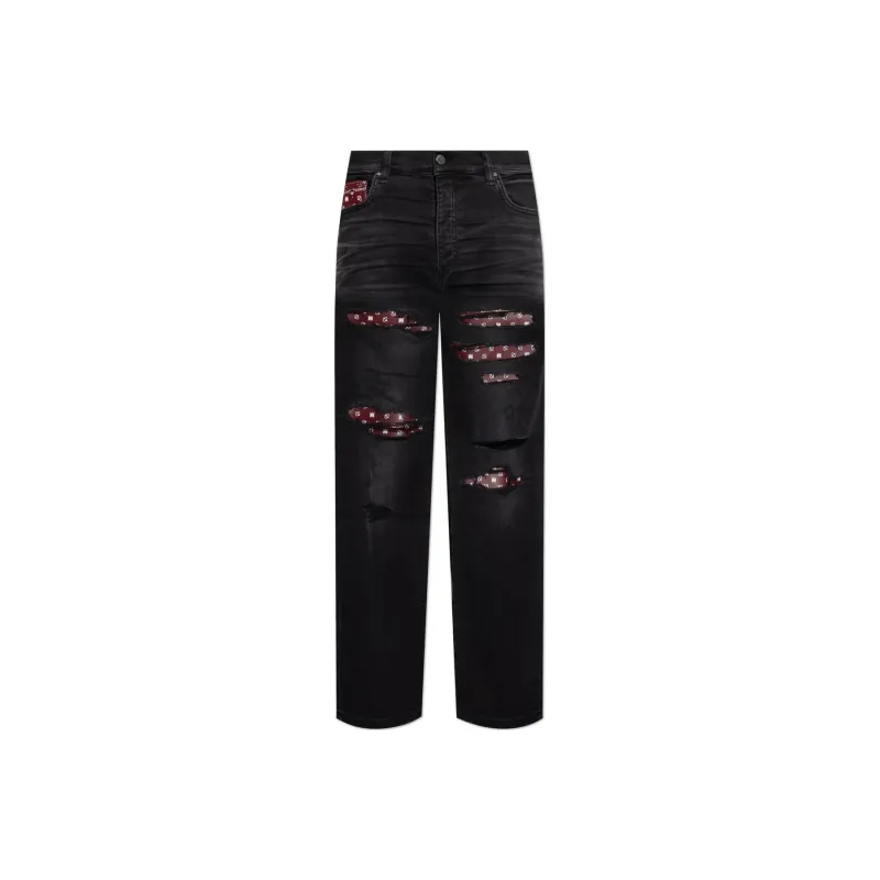 AMIRI Distressed Straight Jeans-0