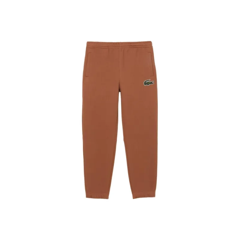 LACOSTE Knitted Sports Pants Men's Light Brown-0