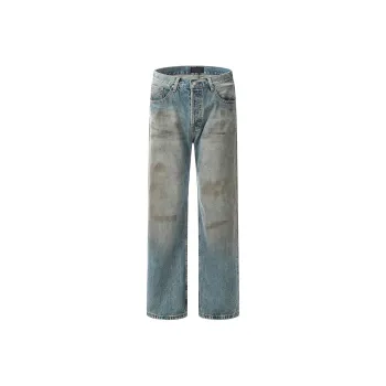GBXM Jeans Unisex Dirty Vintage Blue