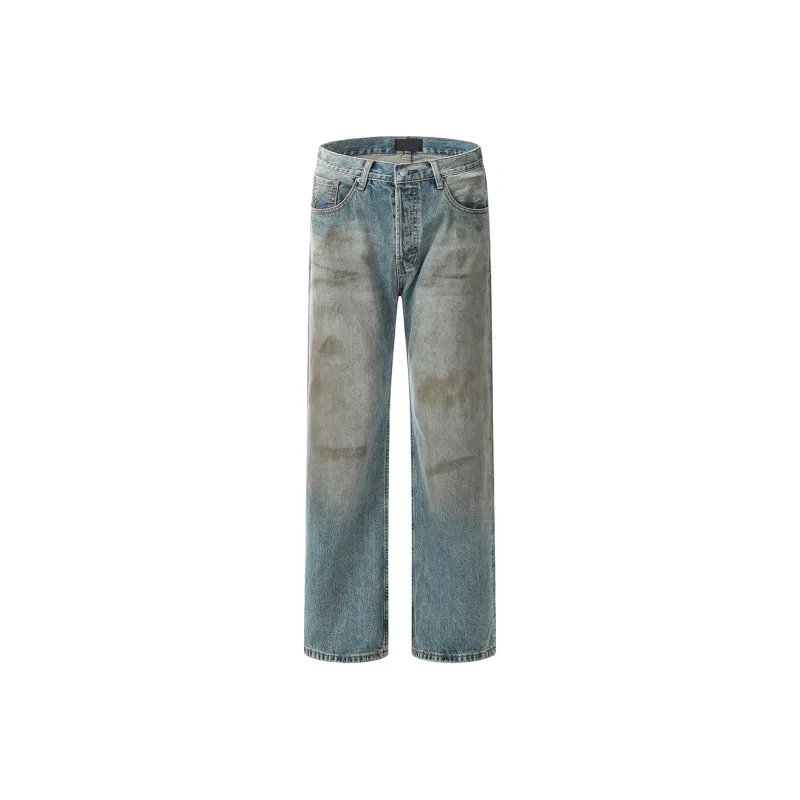 GBXM Jeans Unisex Dirty Vintage Blue-0